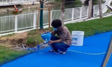 购物中心水性EAU彩色防滑路面耐用性怎么样 成本预算贵吗